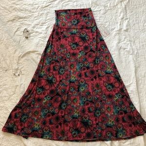 NWT LuLaRoe Maxi Skirt, Floral Pattern, Sz S!